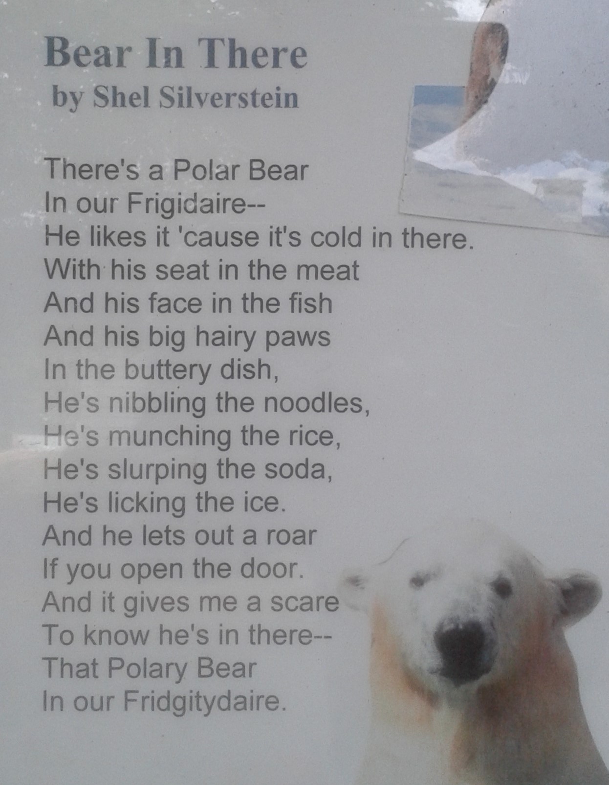 Poem along street